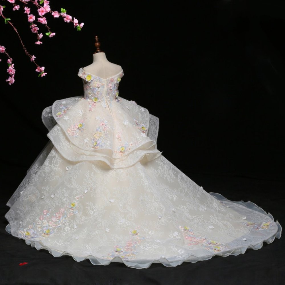 Beautiful Girl's Sleeveless Princess Pageant Dresses Ball Gown